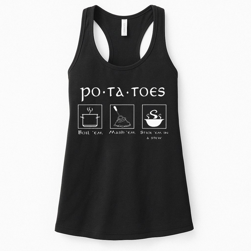 Taters Potatoes Potato Tater Womens Tank Top