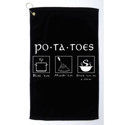 Taters Potatoes Potato Tater Golf Towel