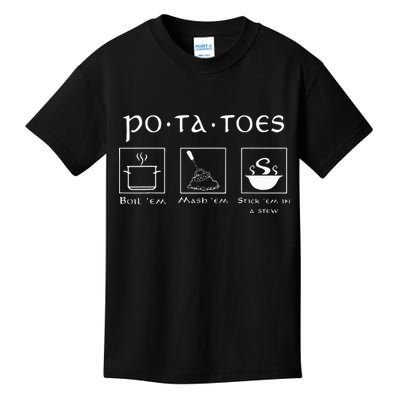 Taters Potatoes Potato Tater Kids T-Shirt