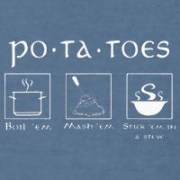 Taters Potatoes Potato Tater Garment-Dyed Sweatshirt