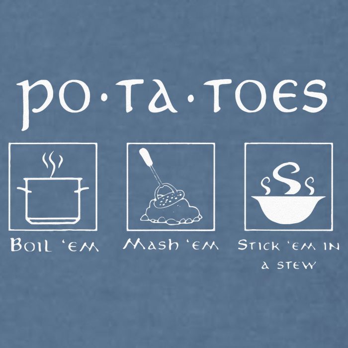 Taters Potatoes Potato Tater Garment-Dyed Sweatshirt