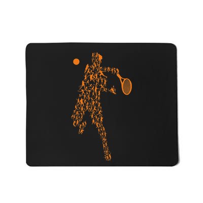 Tennis Positions Player Balls Funny Racket Game Mousepad