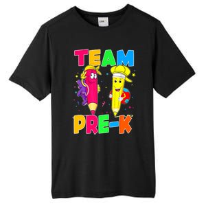 Team Preschool PreK Teacher Student Funny Back To School Gift Tall Fusion ChromaSoft Performance T-Shirt