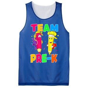 Team Preschool PreK Teacher Student Funny Back To School Gift Mesh Reversible Basketball Jersey Tank