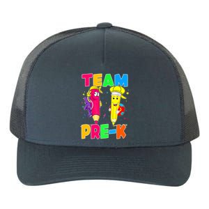 Team Preschool PreK Teacher Student Funny Back To School Gift Yupoong Adult 5-Panel Trucker Hat