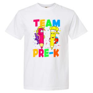 Team Preschool PreK Teacher Student Funny Back To School Gift Garment-Dyed Heavyweight T-Shirt