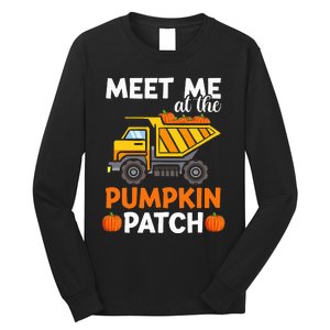 Thanksgiving Pumpkin Patch Truck Long Sleeve Shirt