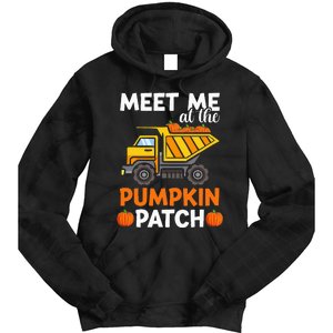 Thanksgiving Pumpkin Patch Truck Tie Dye Hoodie