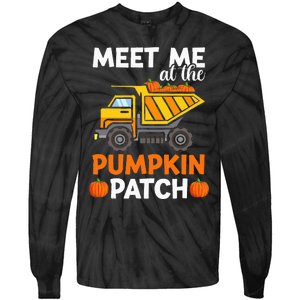 Thanksgiving Pumpkin Patch Truck Tie-Dye Long Sleeve Shirt