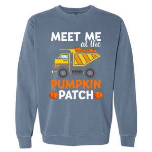 Thanksgiving Pumpkin Patch Truck Garment-Dyed Sweatshirt