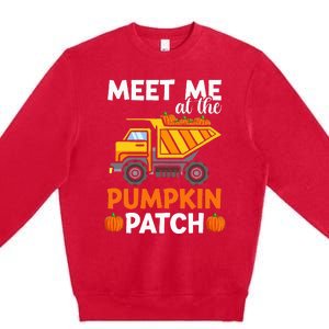 Thanksgiving Pumpkin Patch Truck Premium Crewneck Sweatshirt