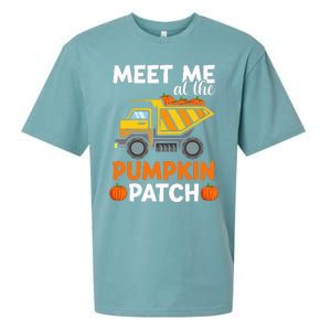 Thanksgiving Pumpkin Patch Truck Sueded Cloud Jersey T-Shirt