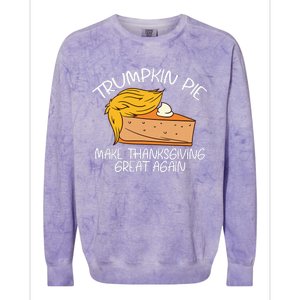 Trumpkin Pie Pumpkin Pie Thanksgiving Colorblast Crewneck Sweatshirt