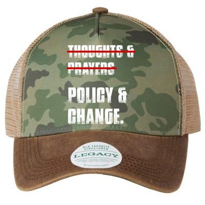 Thoughts & Prayers Policy And Change Legacy Tie Dye Trucker Hat