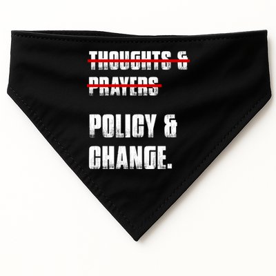 Thoughts & Prayers Policy And Change USA-Made Doggie Bandana