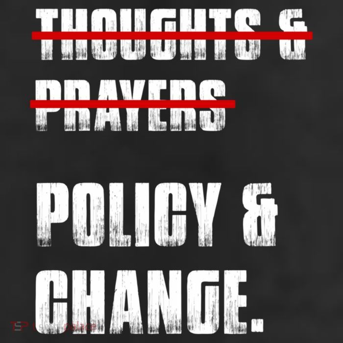 Thoughts & Prayers Policy And Change Adult Drive Performance Visor
