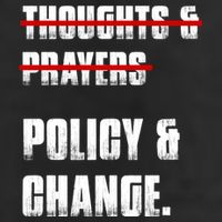 Thoughts & Prayers Policy And Change Trucker Hat