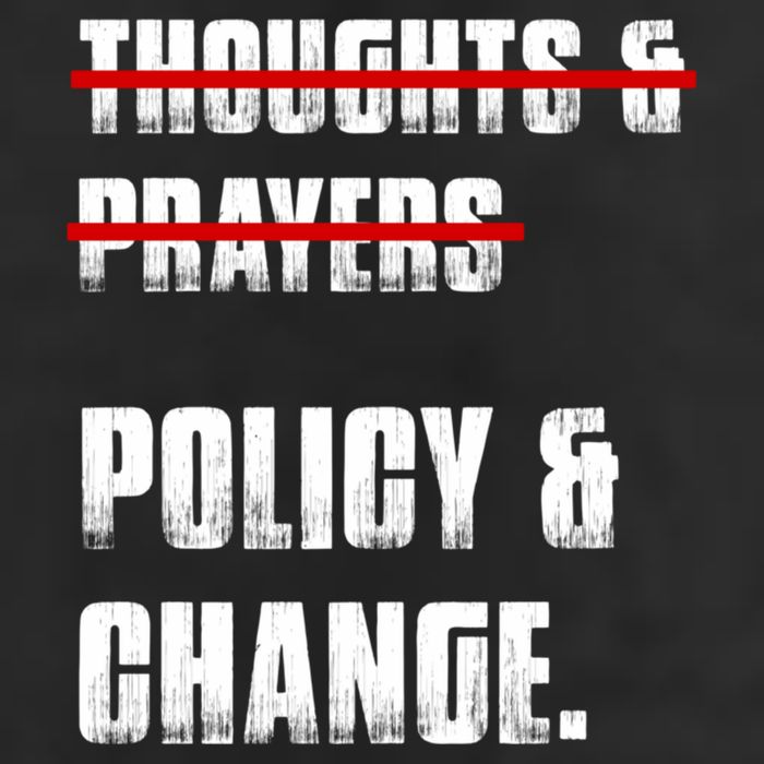 Thoughts & Prayers Policy And Change Trucker Hat