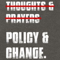Thoughts & Prayers Policy And Change Cotton Canvas Backpack
