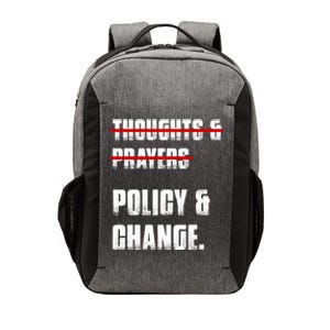 Thoughts & Prayers Policy And Change Vector Backpack