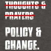Thoughts & Prayers Policy And Change Vector Backpack
