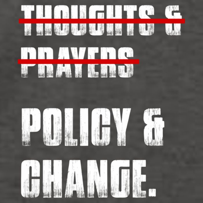 Thoughts & Prayers Policy And Change Vector Backpack