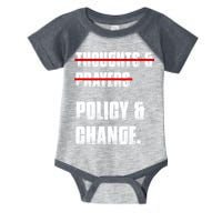 Thoughts & Prayers Policy And Change Infant Baby Jersey Bodysuit