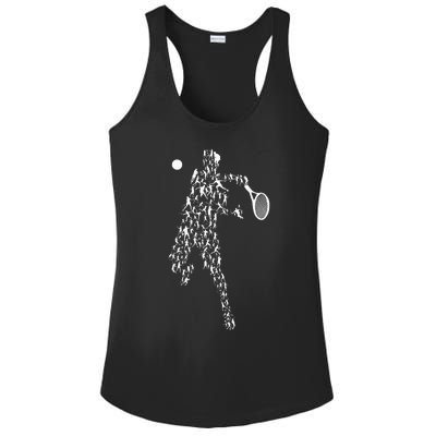 Tennis Positions Player Balls Ladies PosiCharge Competitor Racerback Tank