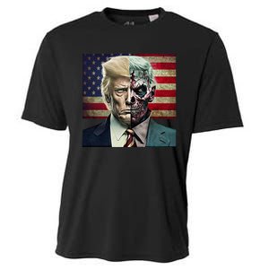 Two-Faced Politicians Presidential Election 2024 Trump  Cooling Performance Crew T-Shirt