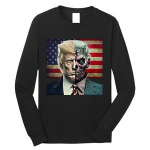 Two-Faced Politicians Presidential Election 2024 Trump  Long Sleeve Shirt