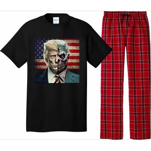 Two-Faced Politicians Presidential Election 2024 Trump  Pajama Set