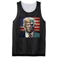 Two-Faced Politicians Presidential Election 2024 Trump  Mesh Reversible Basketball Jersey Tank