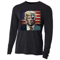 Two-Faced Politicians Presidential Election 2024 Trump  Cooling Performance Long Sleeve Crew