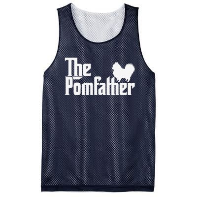 The Pomfather Pomeranian Owner Fathers Day Dog Lover Mesh Reversible Basketball Jersey Tank