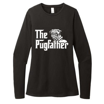 The Pugfather Pug Dad Fathers Day Gift Pug Lovers Womens CVC Long Sleeve Shirt