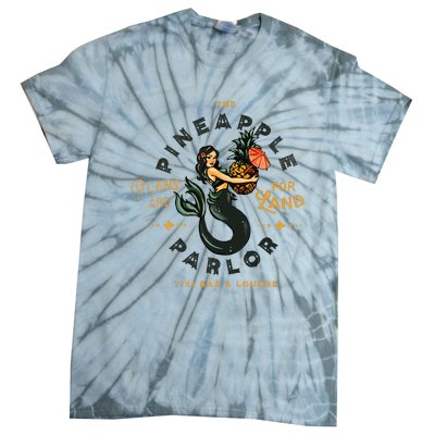 The Pineapple Parlor Tiki Bar & Lounge Vintage Pinup Tie-Dye T-Shirt