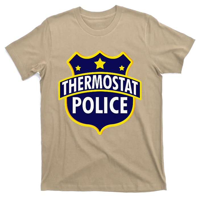 Thermostat Police Pocket Funny Dads Birthday Fathers Day T-Shirt