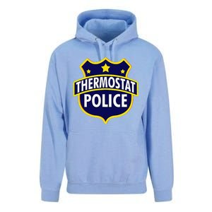 Thermostat Police Pocket Funny Dads Birthday Fathers Day Unisex Surf Hoodie