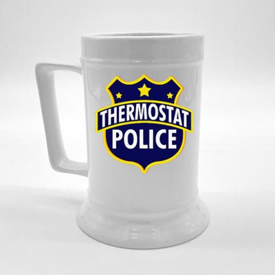 Thermostat Police Pocket Funny Dads Birthday Fathers Day Beer Stein