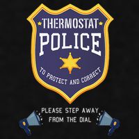 Thermostat Police Please Step Away From The Dial Dad Jokes Ladies PosiCharge Tri-Blend Wicking Tank