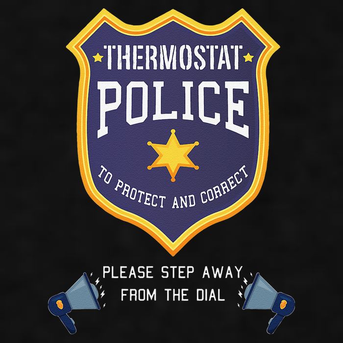 Thermostat Police Please Step Away From The Dial Dad Jokes Ladies PosiCharge Tri-Blend Wicking Tank