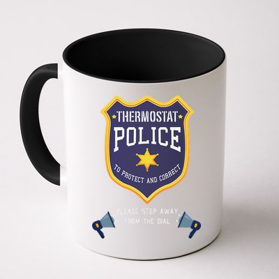Thermostat Police Please Step Away From The Dial Dad Jokes Mug