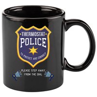 Thermostat Police Please Step Away From The Dial Dad Jokes 11oz C Handle Ceramic Mug