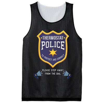 Thermostat Police Please Step Away From The Dial Dad Jokes Mesh Reversible Basketball Jersey Tank