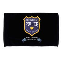 Thermostat Police Please Step Away From The Dial Dad Jokes Microfiber Hand Towel