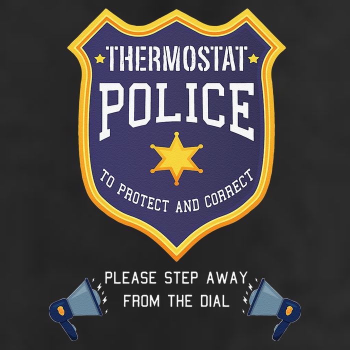 Thermostat Police Please Step Away From The Dial Dad Jokes Microfiber Hand Towel