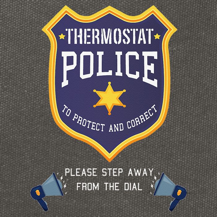 Thermostat Police Please Step Away From The Dial Dad Jokes Cotton Canvas Backpack