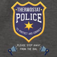 Thermostat Police Please Step Away From The Dial Dad Jokes Vector Backpack
