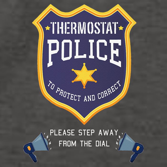 Thermostat Police Please Step Away From The Dial Dad Jokes Vector Backpack