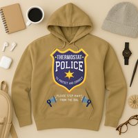 Thermostat Police Please Step Away From The Dial Dad Jokes Hoodie